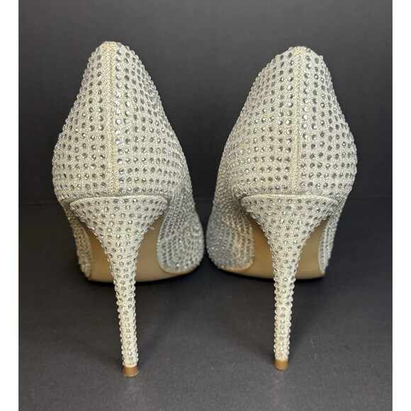 Steve Madden Womens Daisie Leather Pointed Toe Classic Pumps, Crystal, Size 10M - Picture 5 of 6